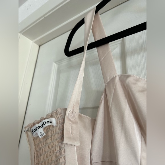 NWT Reformation Hollyhock Dress in Champagne Blush Pink - Picture 8 of 13